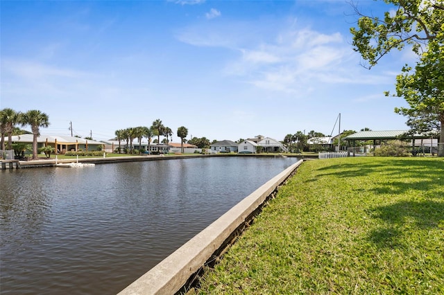 168 Palmetto Ave, Flagler Beach, FL 32136 - water view featuring a gazebo and nearby suburban area