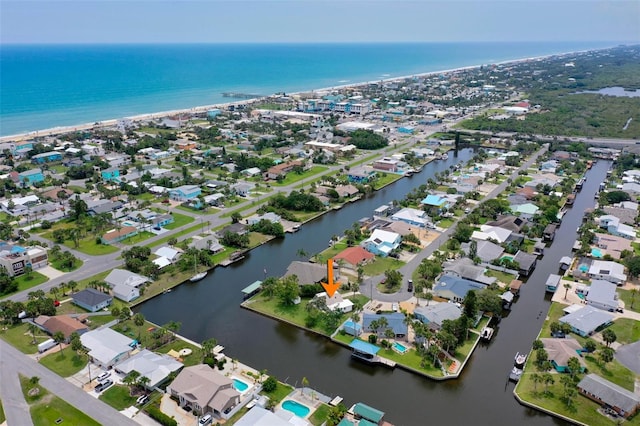 168 Palmetto Ave, Flagler Beach, FL 32136 - aerial overview of property's location featuring a large body of water and nearby suburban area