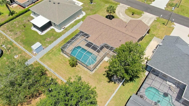 18 Royal Palm Ln, Palm Coast, FL 32164 - aerial view of property and surrounding area with a pool area