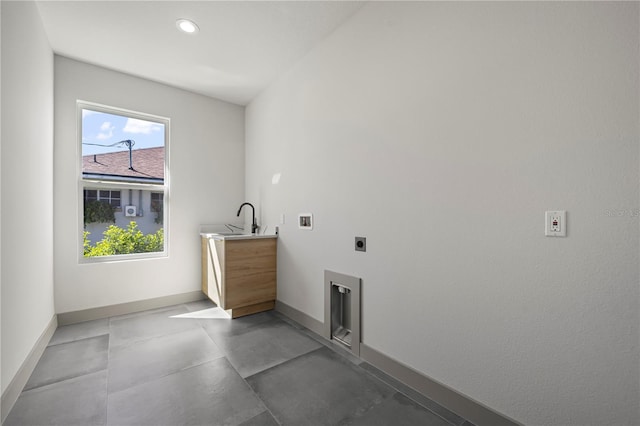 11 Ethan Allen Dr, Palm Coast, FL 32164 - washroom featuring electric dryer hookup, hookup for a washing machine, and recessed lighting