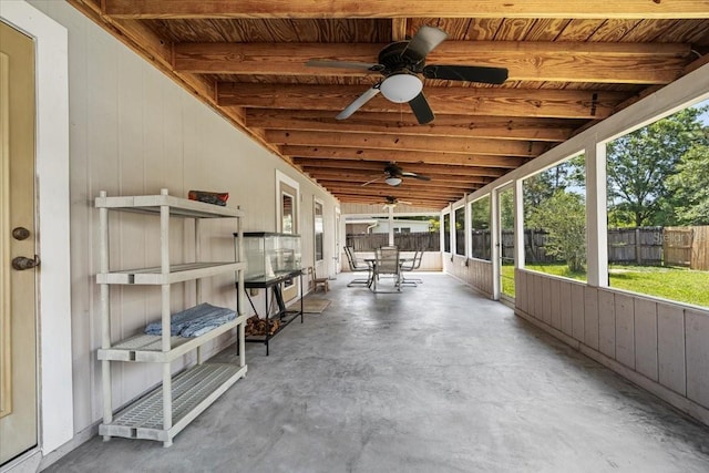33 Bud Field Dr, Palm Coast, FL 32137 - view of patio / terrace with ceiling fan