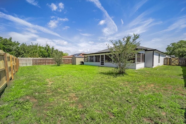33 Bud Field Dr, Palm Coast, FL 32137 - view of yard featuring a sunroom