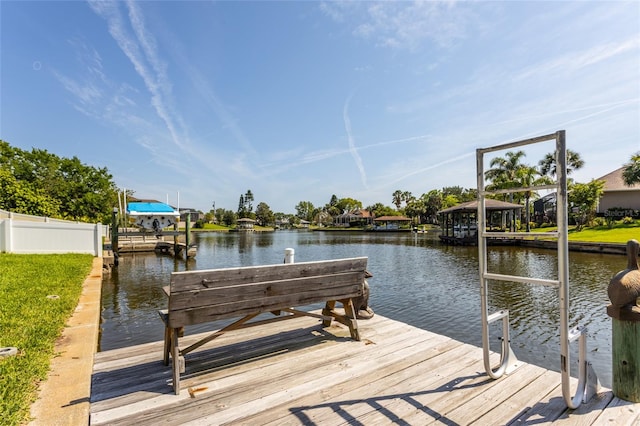 40 Cloverdale Ct N, Palm Coast, FL 32137 - dock with a water view