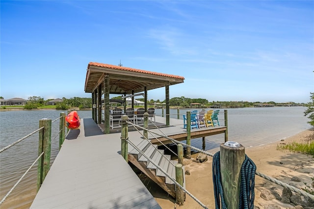 129 Front St, Palm Coast, FL 32137 - dock featuring a water view