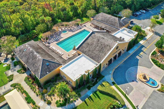 129 Front St, Palm Coast, FL 32137 - aerial view of a pool area
