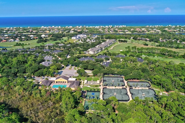 129 Front St, Palm Coast, FL 32137 - aerial view of property's location with a local golf course and a large body of water