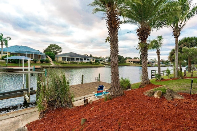 29 Cherrytree Ct, Palm Coast, FL 32137 - dock featuring a water view