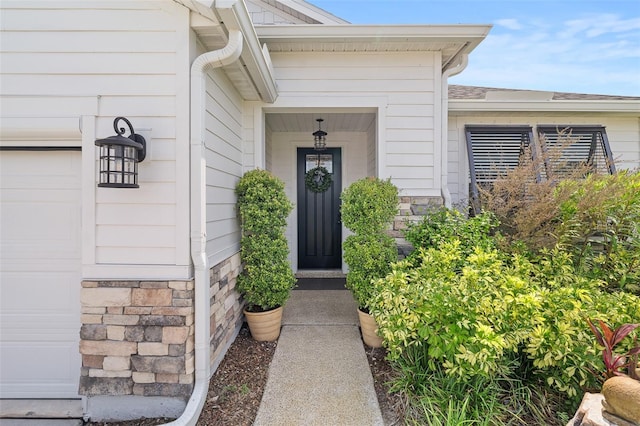 100 Las Casitas Blvd, Palm Coast, FL 32137 - view of exterior entry featuring stone siding