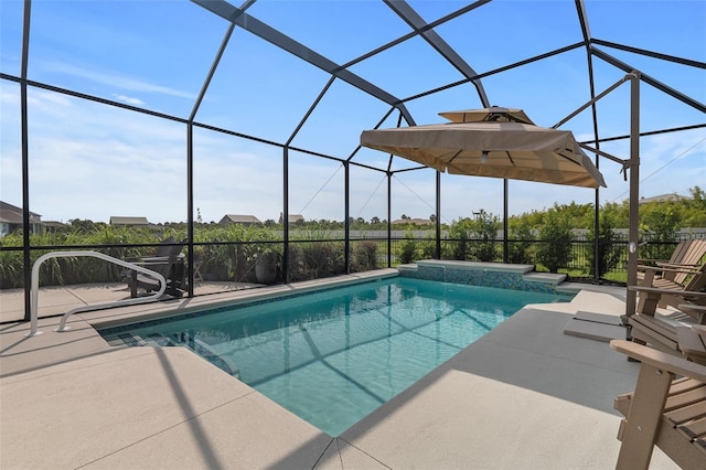 100 Las Casitas Blvd, Palm Coast, FL 32137 - swimming pool with a patio and a lanai