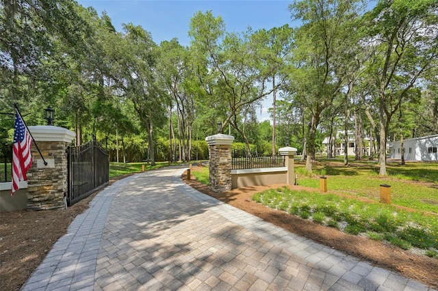 140 Monterey Bay Ln, Green Cove Springs, FL 32043 - gate with view of scattered trees