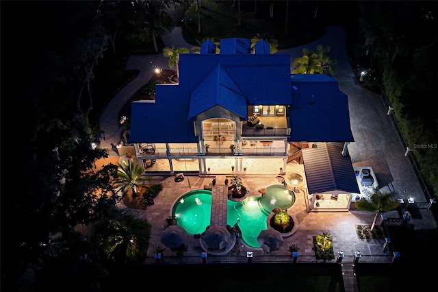 140 Monterey Bay Ln, Green Cove Springs, FL 32043 - aerial view at twilight of view of pool area