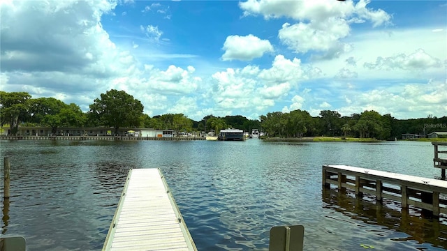1640 Juno Trl Unit 202E, Astor, FL 32102 - dock area featuring a water view