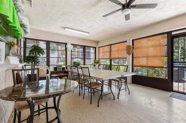 640 N Nova Rd Unit 117, Ormond Beach, FL 32174 - sunroom / solarium with a textured ceiling