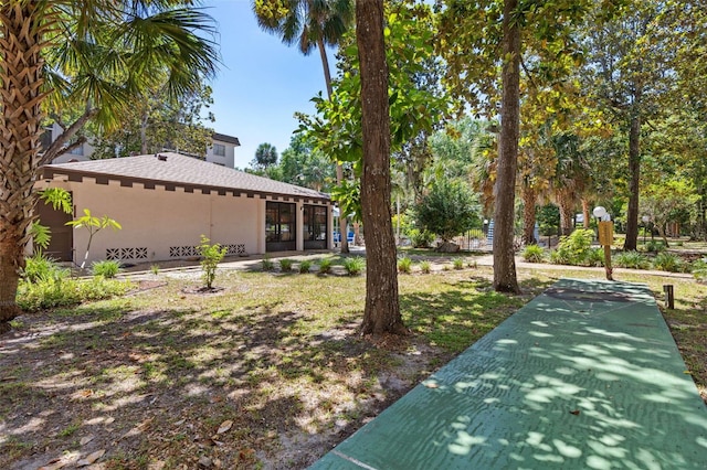 640 N Nova Rd Unit 117, Ormond Beach, FL 32174 - view of yard featuring shuffleboard