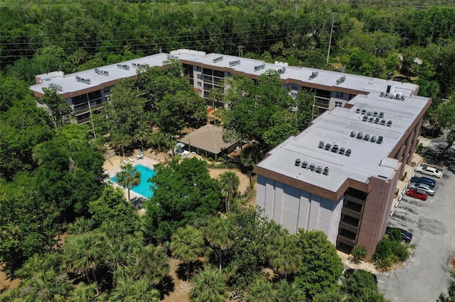 640 N Nova Rd Unit 117, Ormond Beach, FL 32174 - drone / aerial view of a forest and a pool