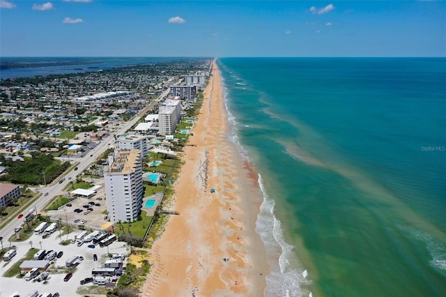 640 N Nova Rd Unit 117, Ormond Beach, FL 32174 - aerial view of waterfront with a beach