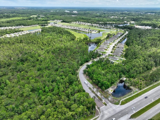 65 Lob Wedge Ln, Bunnell, FL 32110 - aerial view of property and surrounding area featuring a large body of water and a forest