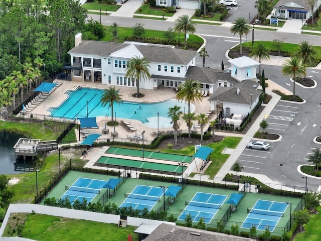 65 Lob Wedge Ln, Bunnell, FL 32110 - aerial view of a pool