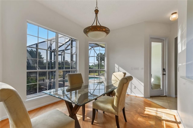 775 Blackmoor Gate Ln, Saint Augustine, FL 32084 - dining space with light wood-style flooring and baseboards