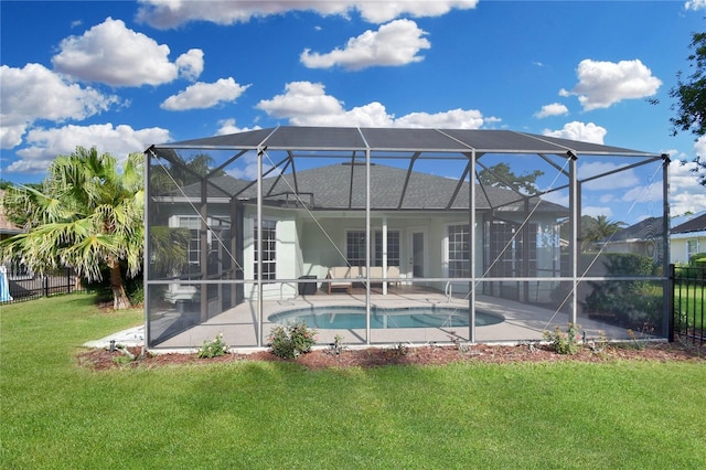 775 Blackmoor Gate Ln, Saint Augustine, FL 32084 - back of house with a patio and glass enclosure