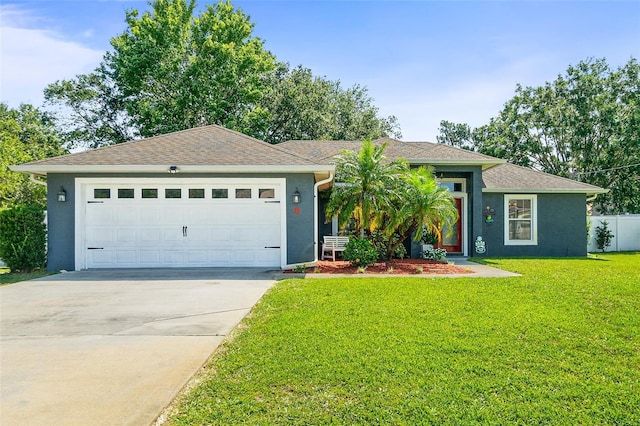 8 Buttermill Dr, Palm Coast, FL 32137 - ranch-style house featuring concrete driveway, stucco siding, and an attached garage