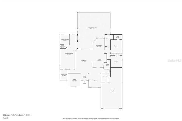 58 Slocum Path, Palm Coast, FL 32164 - property floor plan