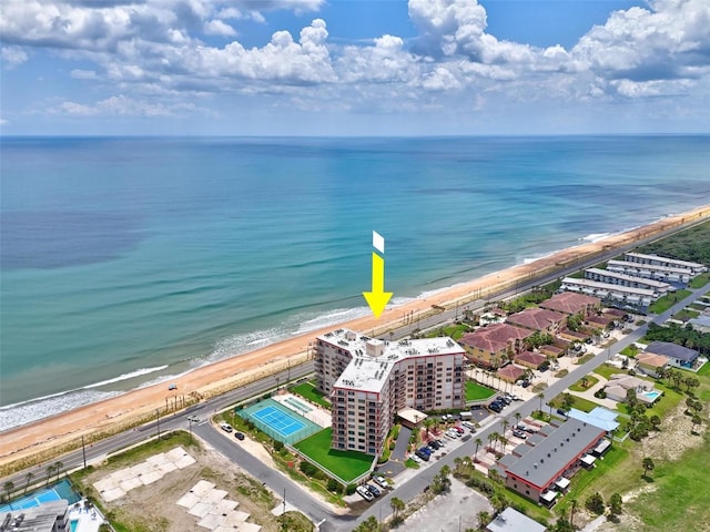 3600 S Ocean Shore Blvd Unit 222, Flagler Beach, FL 32136 - aerial view of waterfront with a beach
