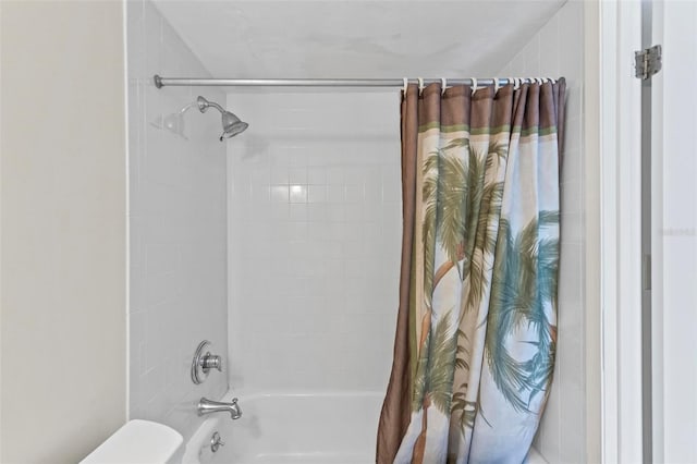 3600 S Ocean Shore Blvd Unit 222, Flagler Beach, FL 32136 - full bathroom featuring shower / bath combo and toilet
