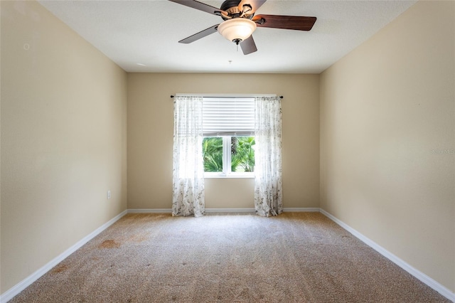 1100 Canopy Walk Ln Unit 1113, Palm Coast, FL 32137 - spare room featuring carpet floors, ceiling fan, and baseboards