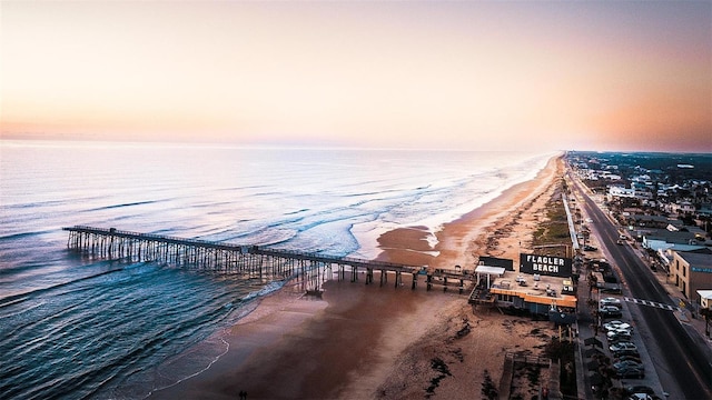 12 Renmont Pl, Palm Coast, FL 32164 - aerial view at dusk of view of water and beach