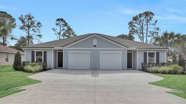 115 Wellwood Ln Unit A, Palm Coast, FL 32164 - ranch-style home featuring an attached garage, concrete driveway, and a front yard
