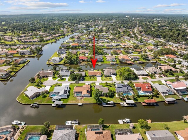 7 Fleming Ct, Palm Coast, FL 32137 - aerial view of property and surrounding area featuring nearby suburban area and a nearby body of water