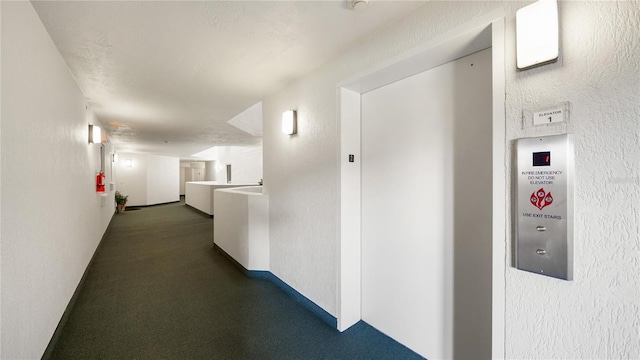 1 John Anderson Dr Unit 2180, Ormond Beach, FL 32176 - hallway featuring elevator and a textured wall