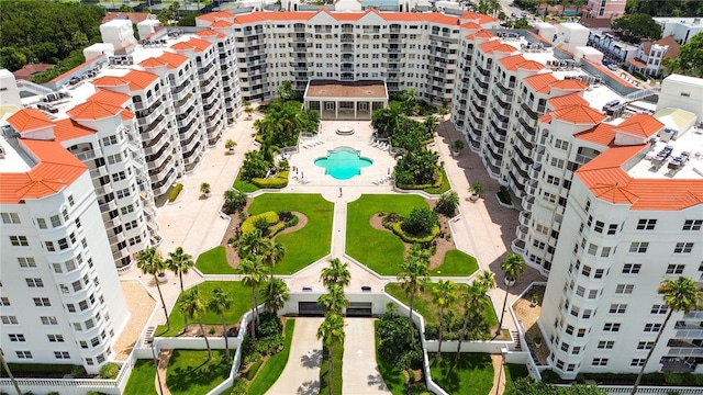 1 John Anderson Dr Unit 2180, Ormond Beach, FL 32176 - drone / aerial view of a pool area and apartment complex / building