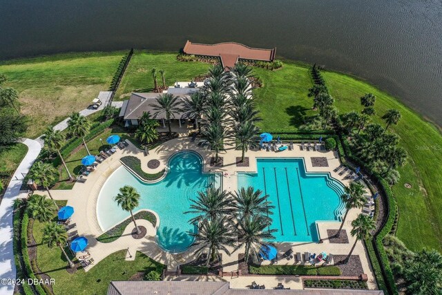 514 Wingspan Dr, Ormond Beach, FL 32174 - bird's eye view of a pool