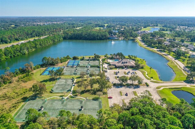514 Wingspan Dr, Ormond Beach, FL 32174 - aerial view of property and surrounding area featuring a nearby body of water and a forest
