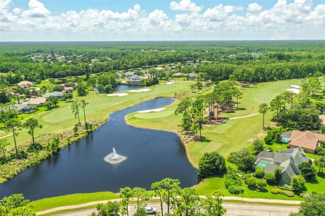 514 Wingspan Dr, Ormond Beach, FL 32174 - aerial view of residential area with a large body of water and a golf club