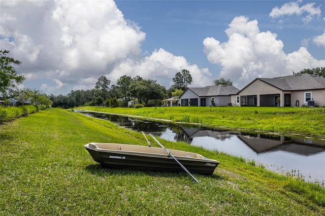 11 Tideway Trl, Palm Coast, FL 32137 - view of property's community featuring a water view and a lawn