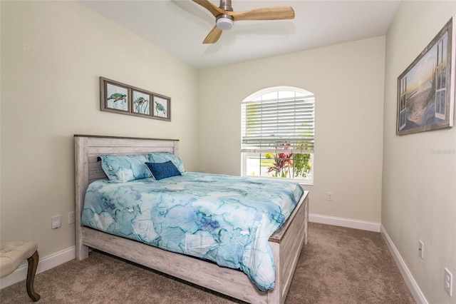 11 Tideway Trl, Palm Coast, FL 32137 - bedroom with carpet floors, baseboards, and ceiling fan