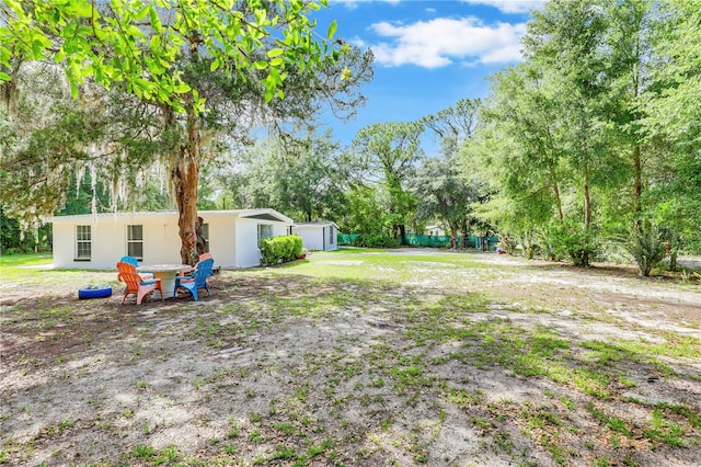 443 Polk Ave, Orange Park, FL 32065 - view of yard featuring view of wooded area
