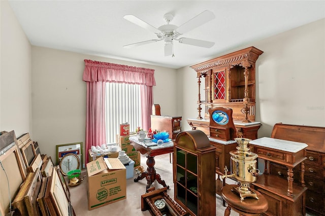 10 Chatham Pl Unit 10, Palm Coast, FL 32164 - carpeted office with a ceiling fan