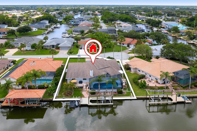 30 Clermont Ct, Palm Coast, FL 32137 - aerial perspective of suburban area featuring a nearby body of water