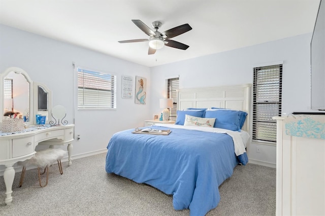 30 Clermont Ct, Palm Coast, FL 32137 - bedroom featuring baseboards, carpet floors, and ceiling fan