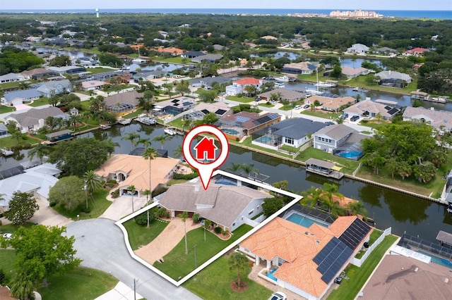 30 Clermont Ct, Palm Coast, FL 32137 - aerial view of property and surrounding area with a nearby body of water and nearby suburban area