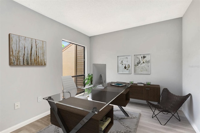 13 Hembury Ln, Palm Coast, FL 32137 - home office featuring light wood-style flooring and baseboards