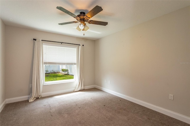 127 Wynnfield Dr, Palm Coast, FL 32164 - carpeted spare room with ceiling fan and baseboards