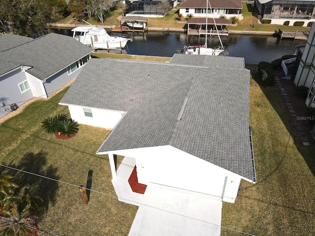 19 Cedarfield Ct, Palm Coast, FL 32137 - aerial view of residential area with a large body of water