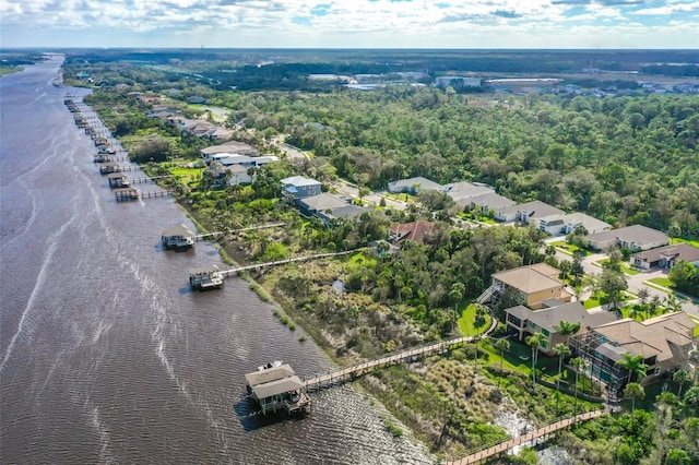207 S Riverwalk Dr, Palm Coast, FL 32137 - aerial perspective of suburban area featuring a nearby body of water