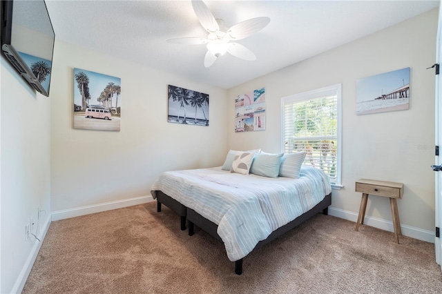 265 Pinehurst Pointe Dr, Saint Augustine, FL 32092 - bedroom with carpet and a ceiling fan