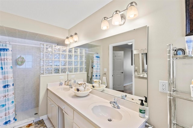 118 Pine Grove Dr, Palm Coast, FL 32164 - full bath with tiled shower and double vanity